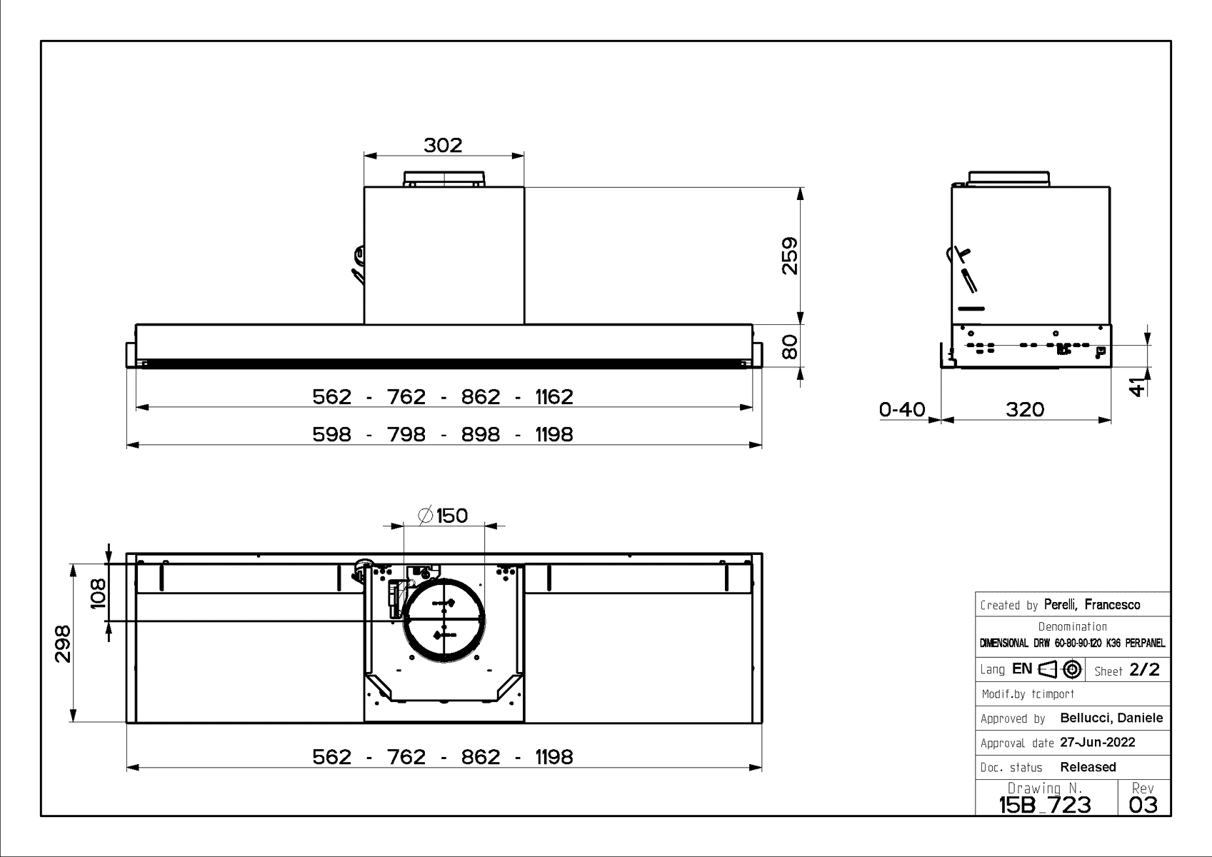 Faber In-Nova Premium 60cm Stainless Steel Integrated Cooker Hood - Image 3